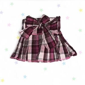 y2k girls plaid skirt